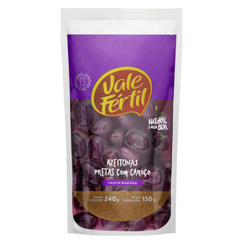 AZEITONAS VALE FERTIL PRETA C  CAROCO SH 150ML