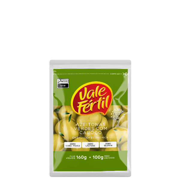 AZEITONAS VALE FERTIL VERDE SACHET 100G
