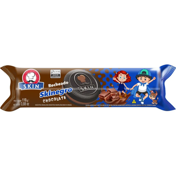 BISC RECHEADO SKINEGRO CHOCOLATE 110G