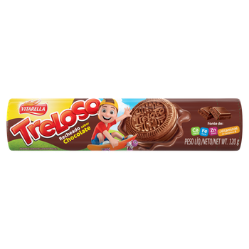 BISC TRELOSO RECHEADO CHOCOLATE 120G