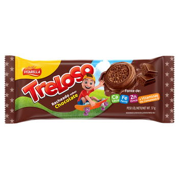 BISC TRELOSO RECHEADO CHOCOLATE 37G
