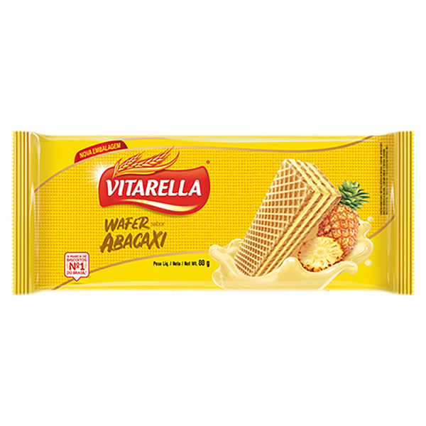 BISC. VITARELLA WAFER  80G ABACAXI
