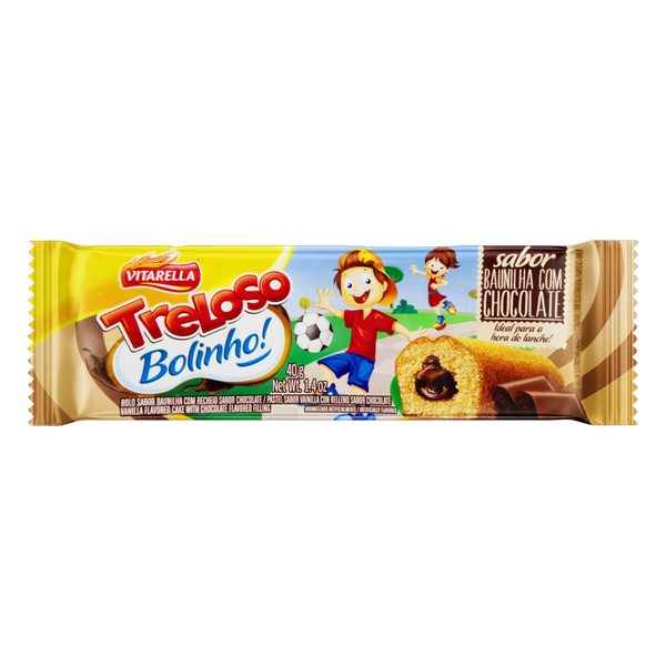 BOLINHO VITARELLA TRELOSO  40G BAUNILHA CHOCOLATE