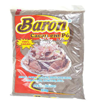 CACAU EM PO BARON 100% CACAU 500G