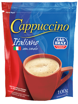 CAPPUCINO SAO BRAZ EM SACHET 100G
