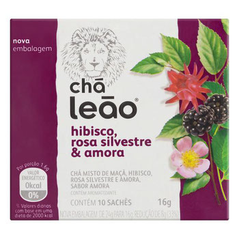 CHA HIBISCO ROSA AMORA  LEAO  16G