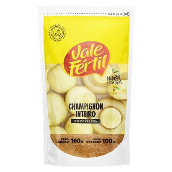 CHAMPIGNON INTEIRO EM CONSERVA VALE FERTIL 100G