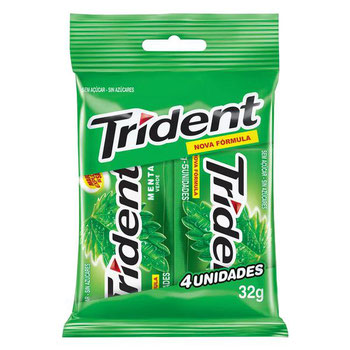 CHICLE TRIDENT MENTA 4UND 32G