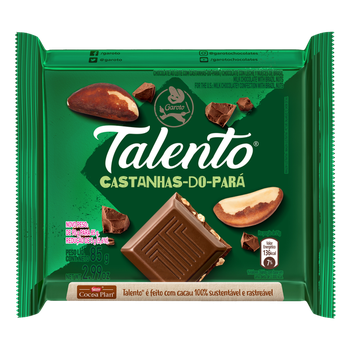 CHOCOLATE TALENTO CASTANHA DO PARA 85G