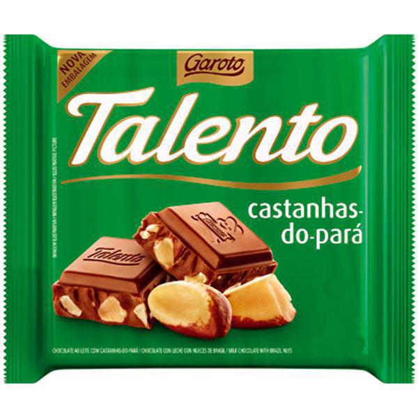 CHOCOLATE TALENTO GAROTO CASTANHAS DO PARA 25G