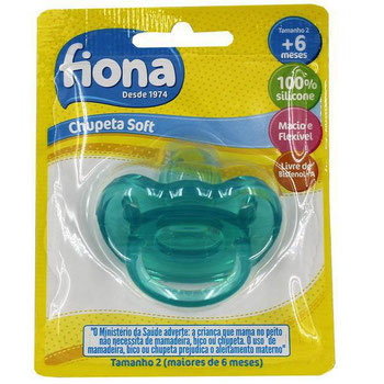 CHUPETA SILICONE T2 AZUL FIONA UND