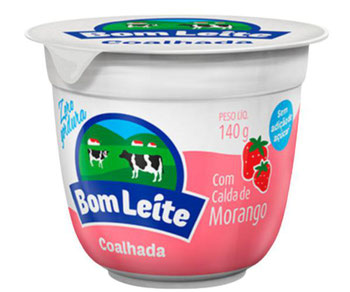 COALHADA MORANGO S  ACUCAR BOM LEITE  140G