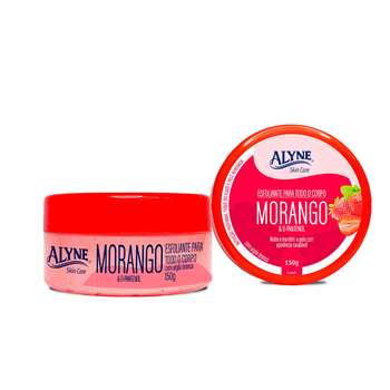 CREME ESFOLIANTE MORANGO PANTENOL ALYNE 150G