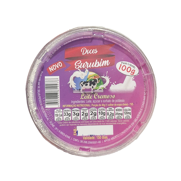 DOCE DE LEITE COM MORANGO SURUBIM 100G