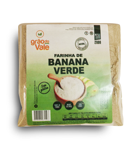 FARINHA DE BANANA VERDE GRAO DO VALE 200G