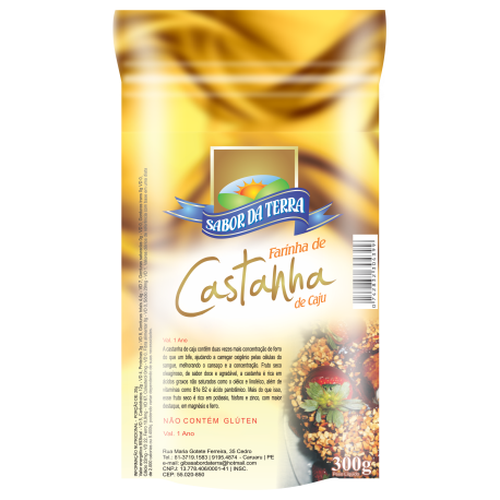 FARINHA DE CAST DE CAJU SABOR DA TERRA 100G