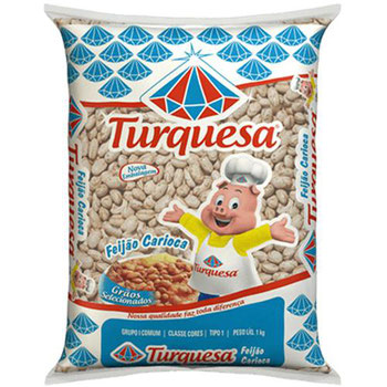 FEIJAO CARIOCA  TURQUESA  1KG
