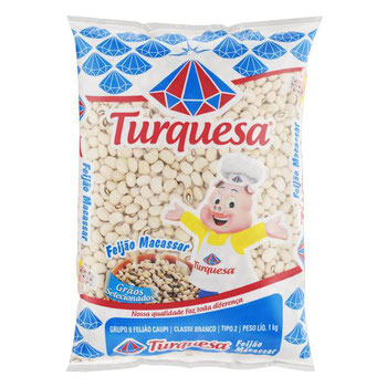 FEIJAO MACASSAR TURQUESA 1KG