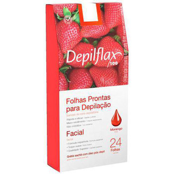 FOLHAS DEPILACAO DEPILFLAX MORANGO 20UN