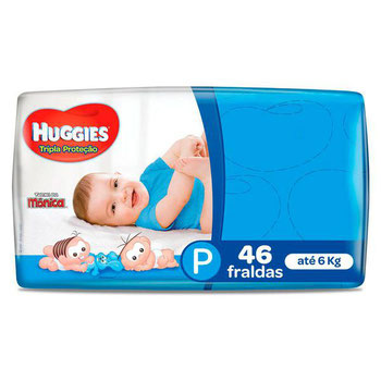 FRALDA HUGGIES TRIPLA PROTECAO P 46 UN