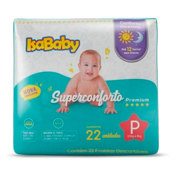 FRALDA ISABABY PREMIUM JUMBINHO P 22UN