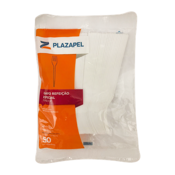 GARFO DESCARTAVEL PLAZAPEL REFEICAO C/50UND