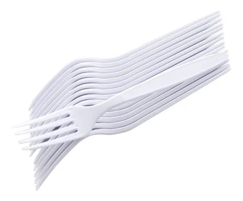 GARFO PLASTICO BRANCO UND 