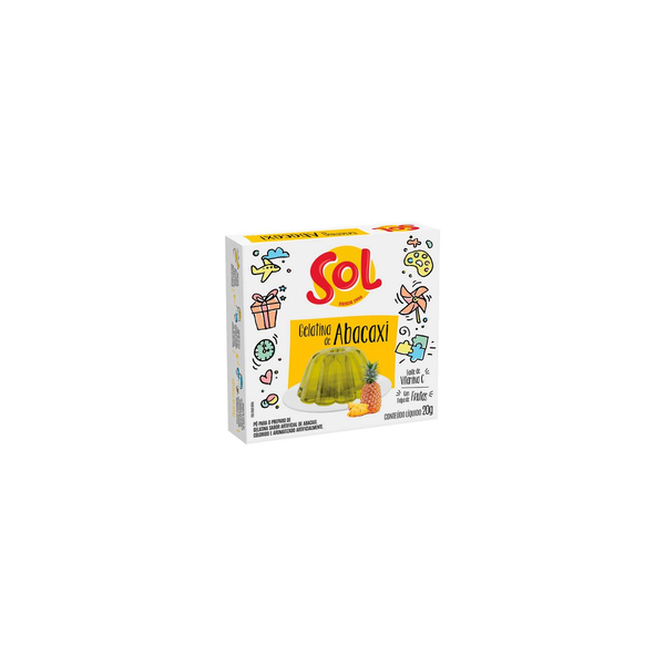 GELATINA SOL ABACAXI 20G