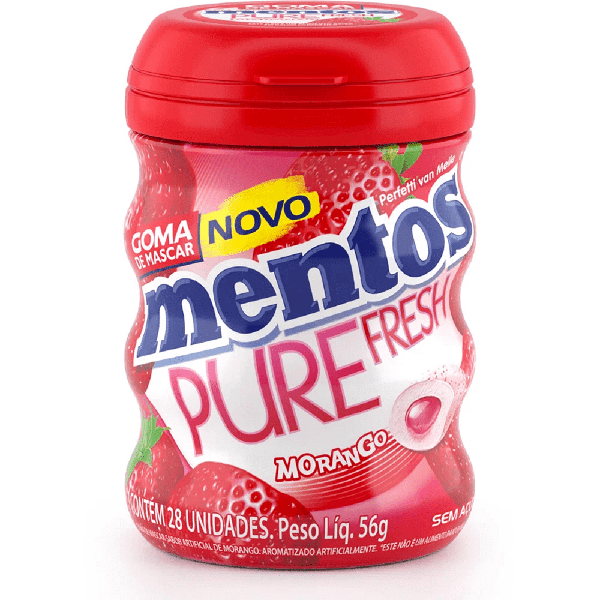 CHICLETE MENTOS PURE FRESH S/ACUCAR 56G