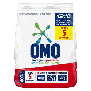 LAVA ROUPAS OMO LAVAGEM PERFEITA 400G SH