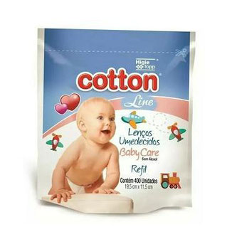 LENCOS UMED COTTON BABY CAR REFIL 400UND
