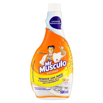 LIMPADOR COZINHA MR MUSCULO REFIL LARANJA 500ML