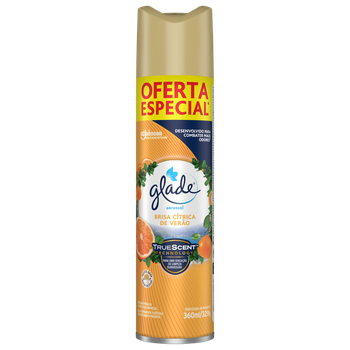 ODORIZADOR GLADE AEROSSOL FAMILIA 360ML BRIZA CITRICA DE VER