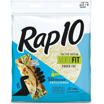 PAO TORTILHA RAP10 FIT  330G