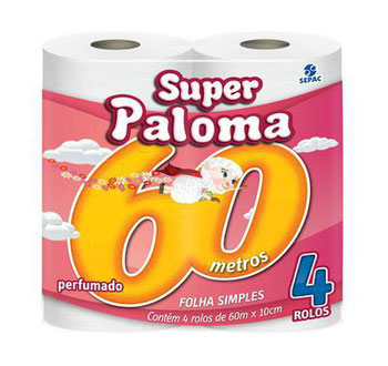 PAPEL HIGIENICO PALOMA PERF 60M C 4UND