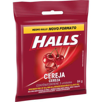 PASTILHA HALLS CEREJA  84G