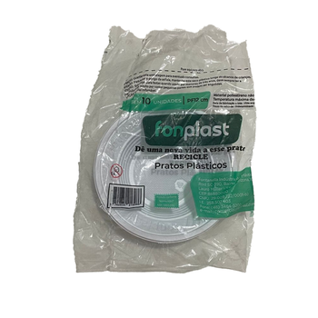PRATO DESCARTAVEL FONPLAST C/10UN 12CM