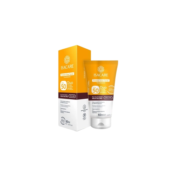 PROTETOR SOLAR FACIAL ISACARE TOQUE SECO 60ML