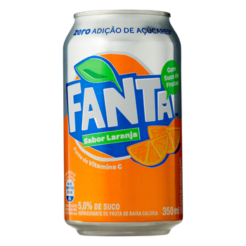 REFRIGERANTE FANTA LARANJA S ACUCAR 350ML