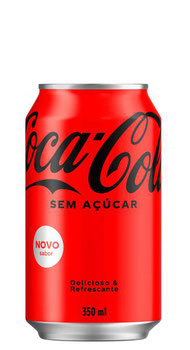 REFRIGERANTE ZERO COCA COLA LATA 350ML