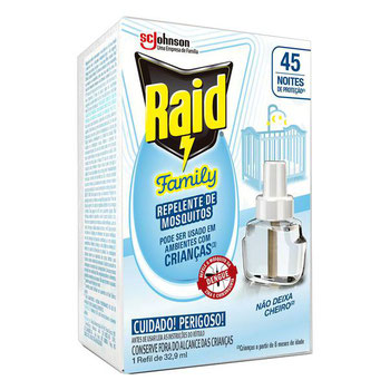 REPELENTE ELETRICO RAID LE FAMILY 32,9ML