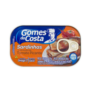 SARDINHA GOMES COSTA PICANTE 125G