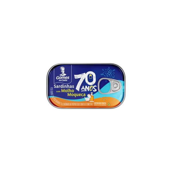 SARDINHA GOMES DA COSTA MOLHO DE MOQUECA 125G