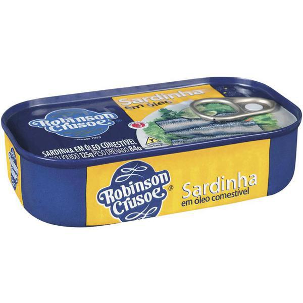 SARDINHA ROBINSON CRUSOE OLEO 125G