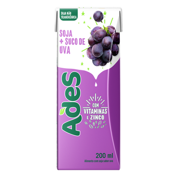 SUCO ADES TETRA UVA 200ML
