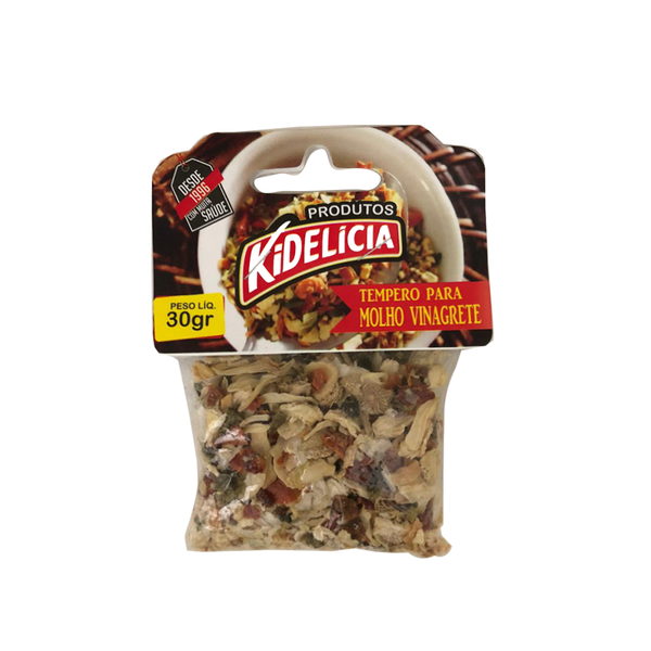 TEMPERO PARA MOLHO VINAGRETE KIDELICIA 30GR
