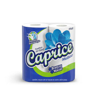 PAPEL TOALHA CAPRICE C/2UN 100FL