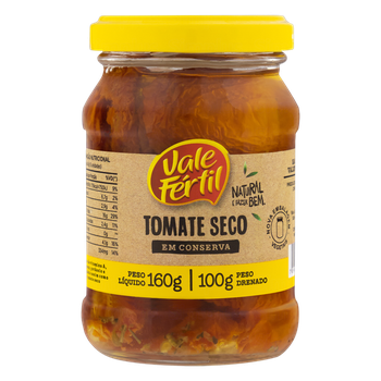 TOMATE SECO EM CONSERVA VALE FERTIL 160G