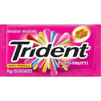 CHICLETE TRIDENT TUTTI FRUTTI 8G