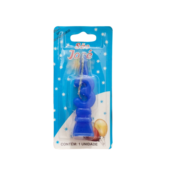 VELA ANIVERSARIO AZUL SAO JOSE N3